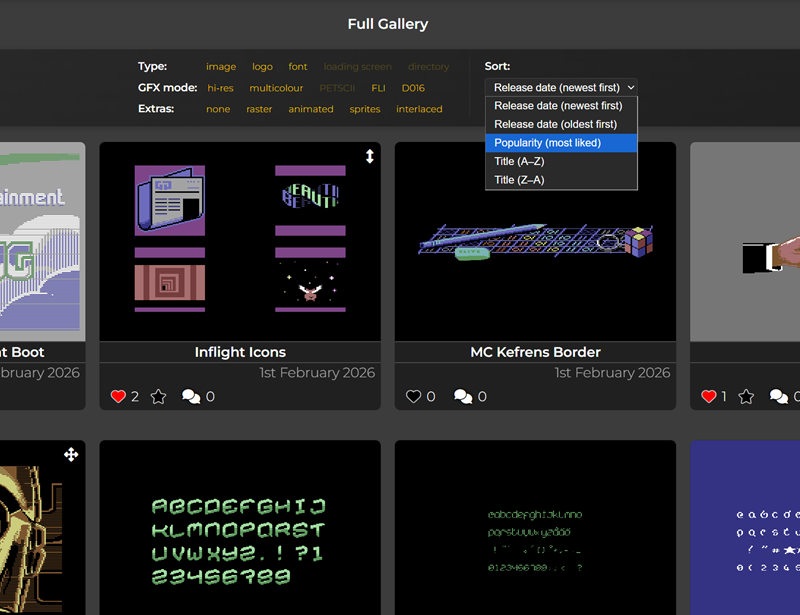Artist Gallery Filter