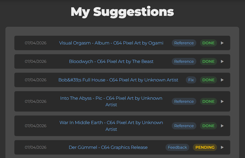 My Suggestions