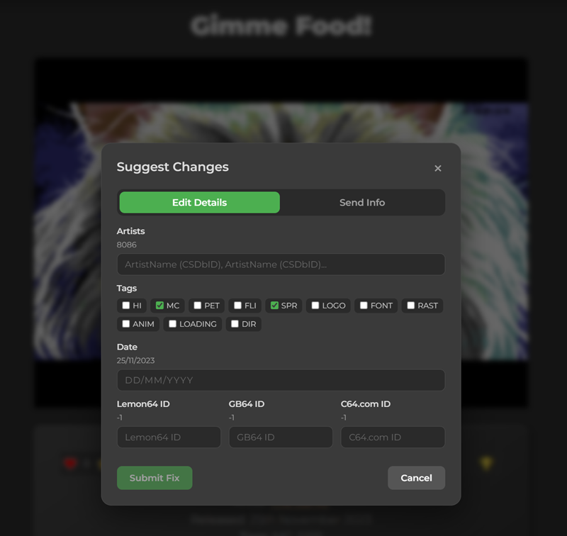 Suggest Changes Panel